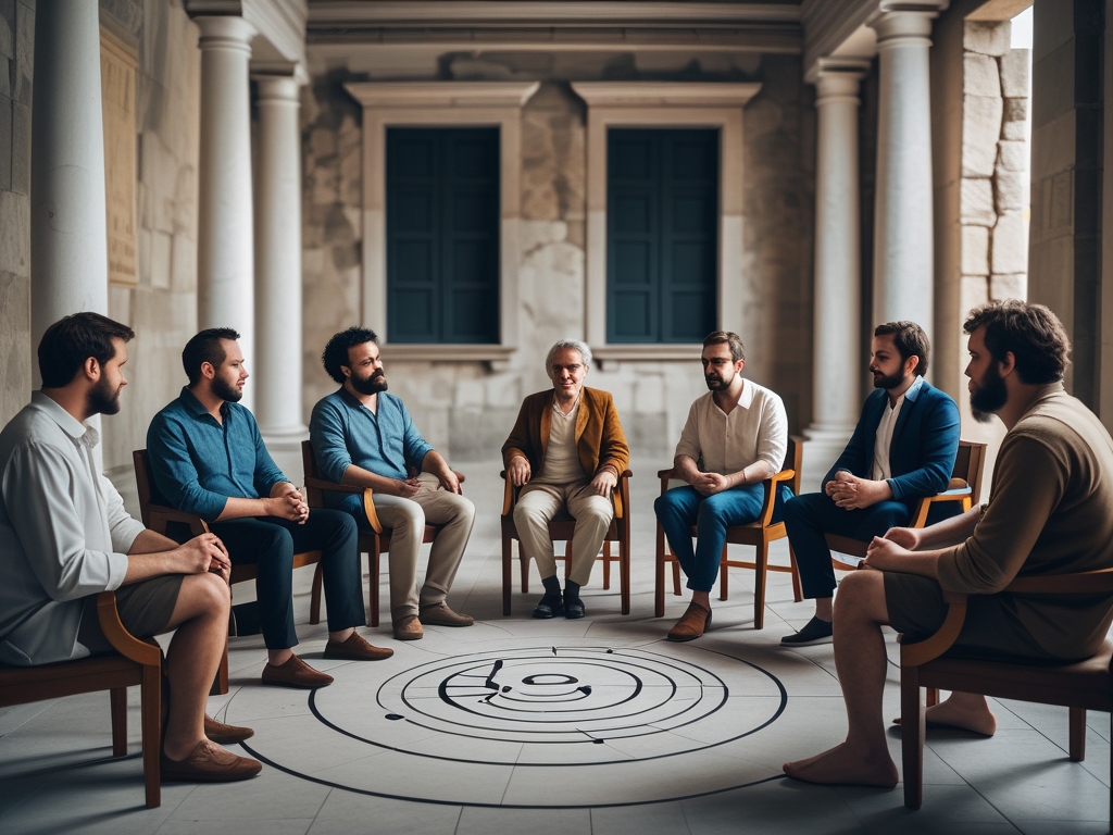 Socratic dialogue session in small group